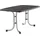 Boulevard-Klapptisch 150 x 90 x 72 cm Graphit/Schieferdekor Anthrazit