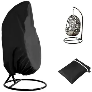 Xinyanmy Hängesessel Schutzhülle Schwebesessel Terrasse Schaukelstuhl Abdeckung Wasserdicht 210D Oxford-Stoff Outdoor Patio 190 x 115 cm