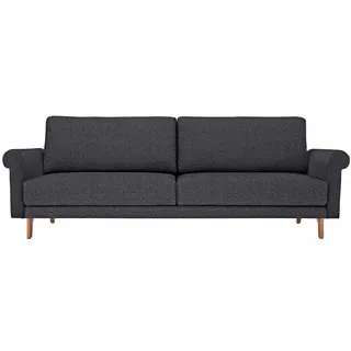 creation by rolf benz 2-Sitzer »CR.450, Designsofa, Loungesofa«, modern Landhaus, Füße in Nussbaum, Breite 168 cm schwarz