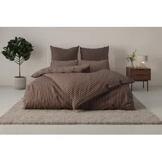 Bruno Banani Jassen Gestreift Braun 135 x 200 cm + 40 x 80 cm