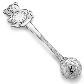 fish Silberne Babyrassel Mit Gravurmöglichkeit Für Geburt Und Taufe