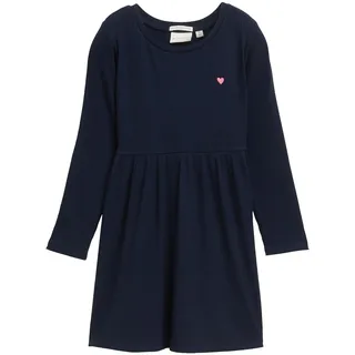 Tom Tailor Mädchen, Kinder Stretch Basic Kleid mit Rippstruktur,10668 - Sky captain Blue, 128/134,