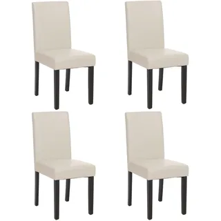 MCW Esszimmerstuhl Kunstleder Weiß 4er Set