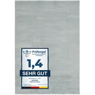 Andiamo Arezzo Fellteppich 80 x 150 cm Grau