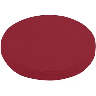 Aselbia Stuhlkissen Rund aus Leinen 45 x 45 cm,Dicke 3cm,Abnehmbares rutschfest Sitzkissen Rund Mit Bindungen,Sitzauflage für Zuhause, Küche,Esszimmer, Büro Innen Sitzpolster,1 Pieces
