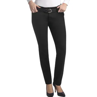 Dickies Damen Mittelhohe Skinny-Stretch-Twill-Hose Khakihose, Schwarz abgespült, 36