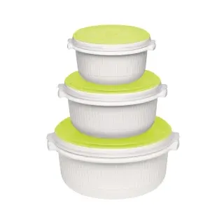 Emsa Micro Family rund weiß/grün 0,5 l 1-teiliges Set