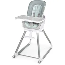 Ingenuity Beanstalk 6 in 1 Hochstuhl, vibrierender Babysitz mit Spielbogen, Stuhlaufsatz, Kleinkindersitz sowie -Stuhl und mehr, 0-5 Jahre, Ray 12564 Gray