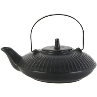 HOME DECO FACTORY Teekanne Chan Keramik 60 cl Tischkultur Schwarz | Keramik, Teekanne Chan, 60 cl, Tischkultur, Tee Kaffee und Aperitifs, Tischservice, Schwarz