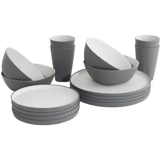 Outwell Gala Geschirrset 4 Personen Grey Mist One Size