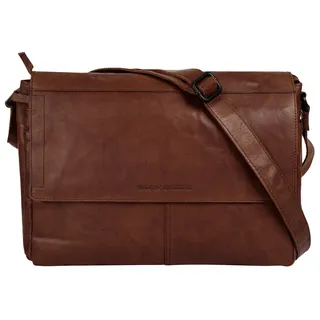 Spikes & Sparrow Messenger Bag echt Leder, cognac