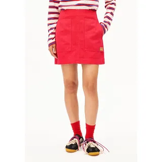 WORKWEAR CANVAS MINI-ROCK |  100% Bio-Baumwolle - rot (XL)