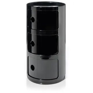 Kartell Container Componibili schwarz, Designer Anna Castelli Ferrieri, 58.5 cm