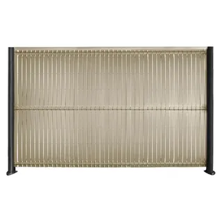 Sichtschutz Garten Kunststoff, PVC, Mazovia 153x250 cm Beige, Hellbraun, Wetterfest und UV-beständig, Sichtschutz für Gartenzaun, Sturmfest Zaun - Bronze