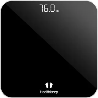 HEALTHKEEP Personenwaage Digital Schwarz