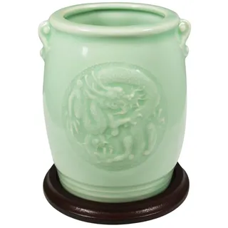 Wrapables Gifts and Decor Keramikvase, chinesischer Drache und Phönix, Celadon, 11,4 cm