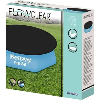 BESTWAY Flowclear Fast Set Poolabdeckung schwarz 240 cm