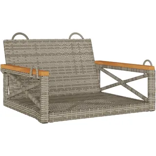 vidaXL Hängesessel Grau 63x62x40 cm Poly Rattan - Grau