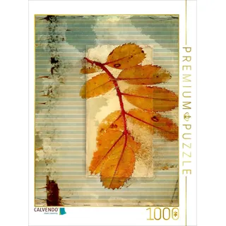 CALVENDO Puzzle Vintage Herbsblatt 1000 Teile Puzzle hoch | Lege-Größe cm Foto-Puzzle für glückliche Stunden