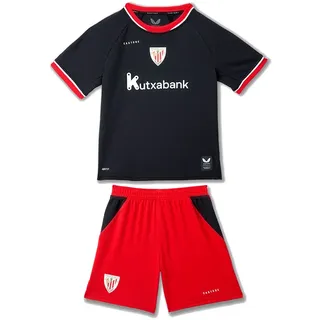 Castore Athletic Club Bilbao 26/27 Weg Kurzarm Junior Set - Black/Racing Red - 4-5 Jahre