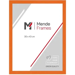 MendeFrames H300 Holzrahmen Klassisch orange 60x80 cm Kunstglas