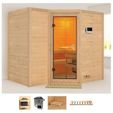 Bild von Sauna »Sanna 2«, (Set), 9-kW-Ofen mit externer Steuerung beige