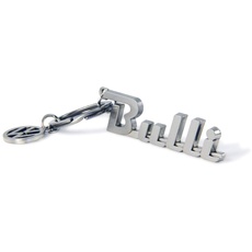 BRISA VW Collection - Volkswagen Metall Schlüssel-Anhänger-Ring Schlüsselbund-Accessoire Keyholder im T1 Bulli Bus Design (Bulli/Silber)