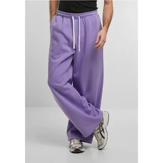 Hose Urban Classics, lockere Passform, Modell "Fluffy Wide Leg Trackpants", Farbe: elektrisches Lila, Größe: XXL
