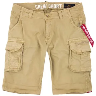 Alpha Industries Crew Short", beige