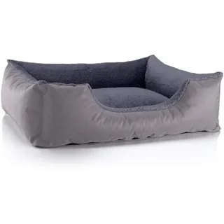 BedDog Hundekissen TEDDY 80 x 65 cm grau
