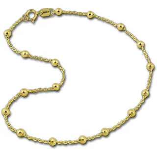 GoldDream Kugeln Fußkette Damen Gold Schmuck 25cm 333er Gelbgold GDF002
