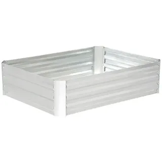Outsunny Hochbeet 120 x 90 x 30 cm Silber