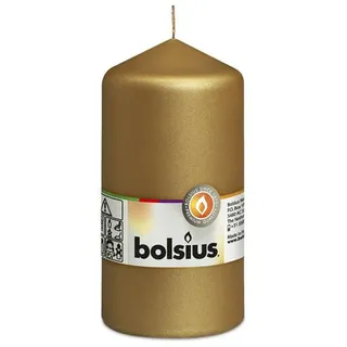 Bolsius Stumpenkerzen Gold 130/68mm - Gold