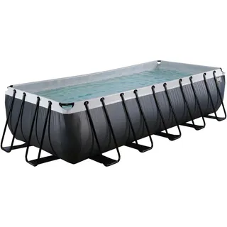 EXIT TOYS Exit Black Leather Pool 540 x 250 x 122 cm inkl. Sandfilteranlage und Poolleiter