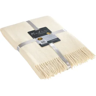 Gözze Fransendecke Malin Uni Kuscheldecke 150 x 200 cm Weiß