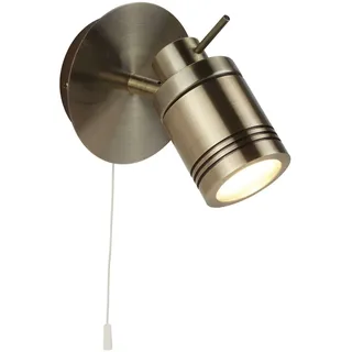 Wandleuchte Badezimmerlampe IP44 Messing Antik GU10 Verstellbar Schalter
