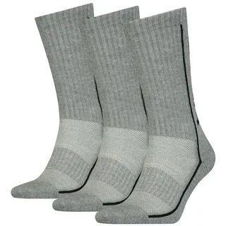 Kurzsocken HEAD "Socken 3er Pack", Damen, Gr. 35-38, grau, Obermaterial: 50% Polyester PES. 26% Polyamid PA. 21% Baumwolle CO. 3% Elasthan EL., Socken Kurzsocken