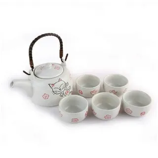 lachineuse 2279 Teeservice, Porzellan, weiß