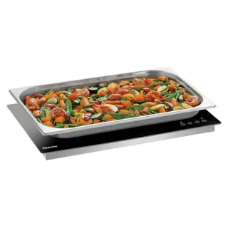 Warmhalteplatte WP230S-EB 1/1S - Schwarz, Silber