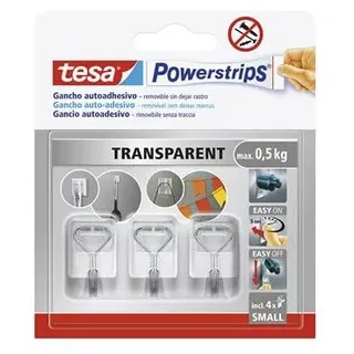 Tesa Garderobenhaken Small Transparent