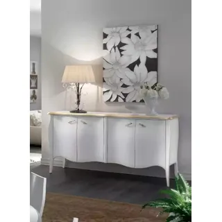 Sideboard Kommode Wohnzimmer Holz Modern Weiß Luxus Schränke Design - Weiß