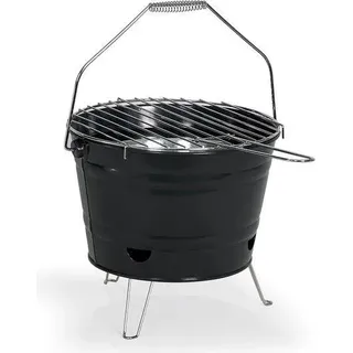Tragbarer Holzkohlegrill - LIVOO - DOC327N - Edelstahl - Grillfläche ø27 cm - Höhe 24 cm