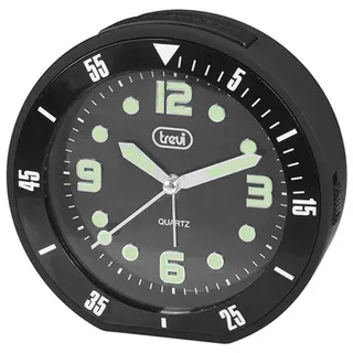 Trevi SL 3091 R, Quarzwecker, Rund, Schwarz, Analog, Gelb, Akku - Schwarz