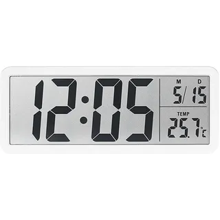 Lancoon Mutifunktionaler Digitaler Wecker mit °C/°F Schalter Temperatur Datum Leise 12/24 Stunden Desktop Hängend 2 Arten von Platzierung Einfach zu Verwenden für Schlafzimmer Home Decor Living Room