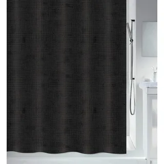 Spirella Duschvorhang Georges 180 x 180 cm schwarz