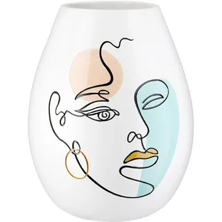 Casablanca by Gilde »Vase bauchig Voir weiß H. 28 cm«, weiß,