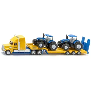 Siku 1805 - LKW mit New Holland Traktoren gelb/blau 1:87