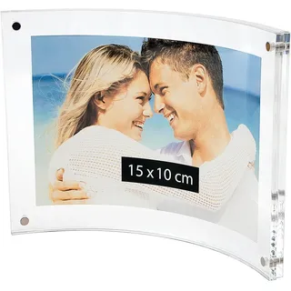 Wedo 601516 Acryl Fotorahmen glasklar 10x15 cm 2er Set