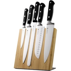 Bild von Quin Magnetischer Messerblock Holz | Messerblock Magnetisch Ohne Messer | Messerhalter Magnet aus Bambus für eine organisierte und aufgeräumte Küche