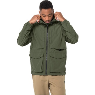 Jack Wolfskin Lightsome Wander Jkt M Softshelljacke, Greenwood, M EU